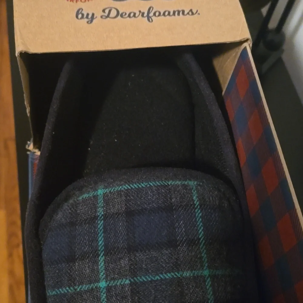 NWT mens memory foam house slippers - Picture 5 of 9